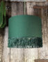 Love Frankie hunter cotton lampshade copper lining fringing