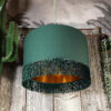 Love Frankie hunter cotton lampshade copper lining fringing