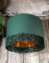 Love Frankie hunter cotton lampshade copper lining fringing