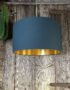 Love Frankie petrol cotton gold lining