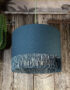 Love Frankie petrol cotton lampshade gold lining fringing