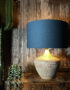 Love Frankie petrol cotton lampshade lamp