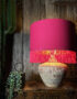 Love Frankie pomegranate cotton lampshade copper lining fringing lamp