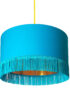 Love Frankie topaz cotton lampshade copper lining fringing