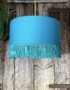 Love Frankie topaz cotton lampshade copper lining fringing