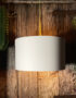 Love Frankie white cotton lampshade copper lining