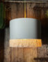 Love Frankie white cotton lampshade gold lining fringing