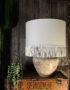 Love Frankie white cotton lampshade fringing lamp
