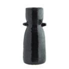 Black Stoneware Vase in Large