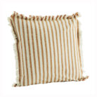 Honey & Oatmeal Striped Cotton Cushion