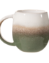 Love Frankie ombre glazed mug in forest green