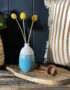 Love Frankie ombre turquoise vase