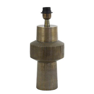 Antique Bronze Deco Lamp Base - Small