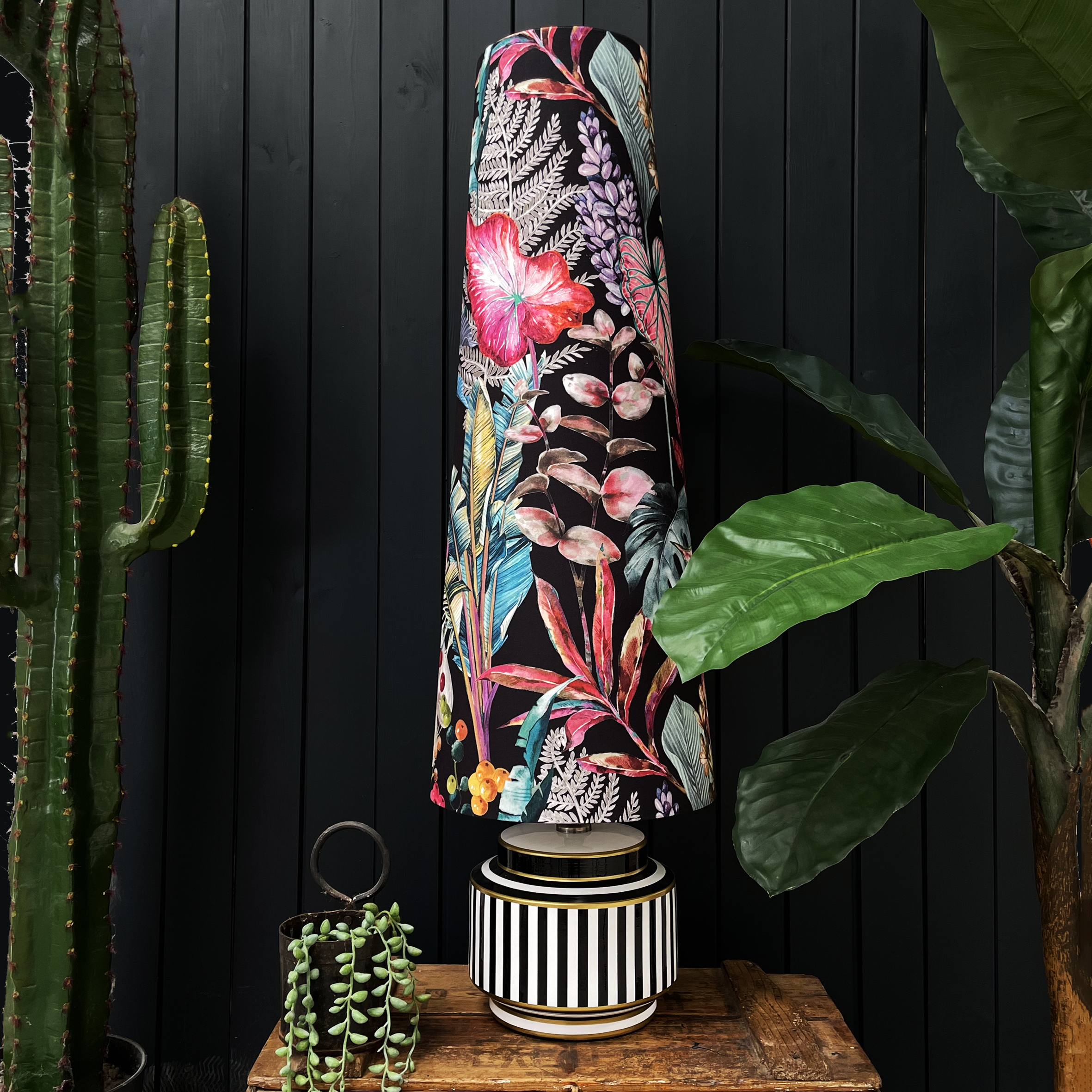 Acid Jungle Oversized Cone Lampshades - Love Frankie