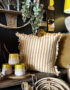 Honey & Oatmeal Striped Cushion
