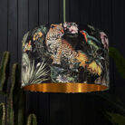 Love Frankie fools gold velvet lampshade gold lining