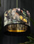 Love Frankie fools paradise velvet lampshade gold lining fringing