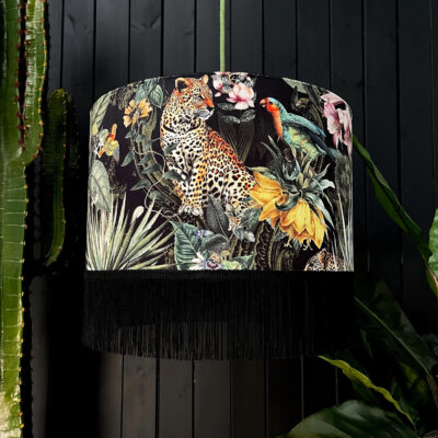 Love Frankie fools paradise velvet lampshade fringing