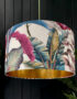 Love Frankie velvet lampshade ice jungle gold lining