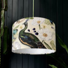Love Frankie velvet lampshade mythical plumes parchment