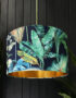 Love Frankie velvet lampshade rainforest gold lining