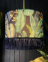 Love Frankie velvet lampshade rainforest fringing