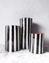 Monochrome Black and White Stripe Vases