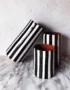 Monochrome Black and White Stripe Vases