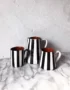 Vertical Stripes Monochrome Cups and Jugs