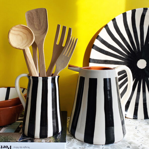 Love Frankie striped jug