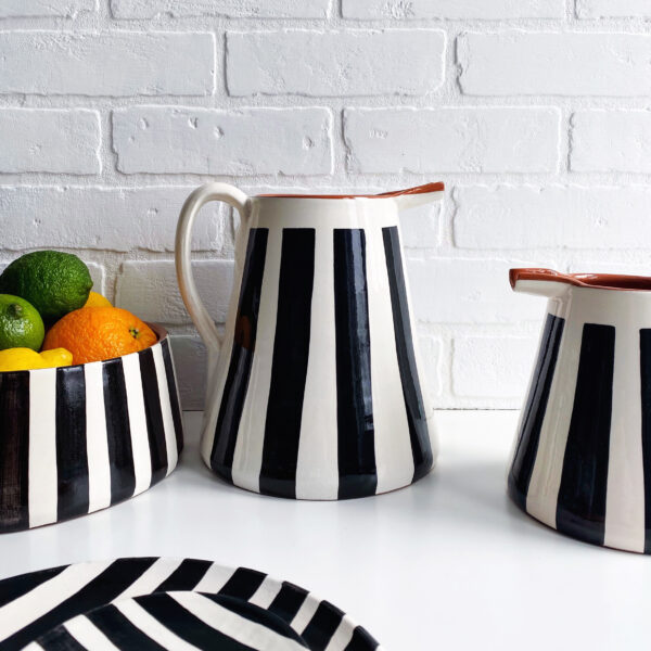 Love Frankie vertical stripe pitcher - large