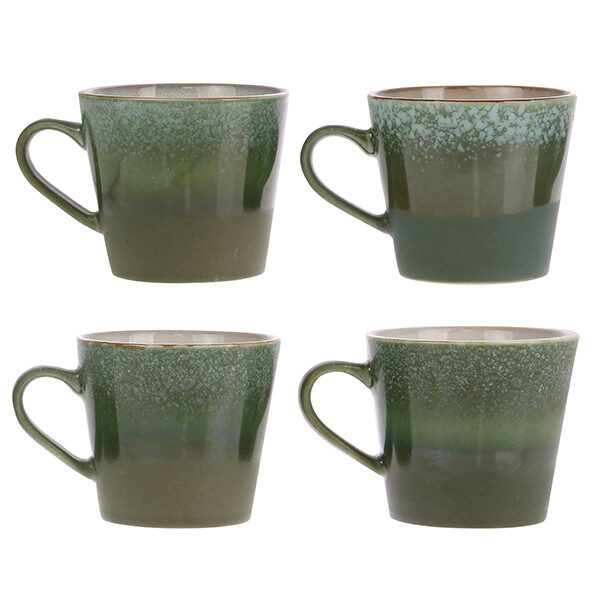Grass Green 70's inspired Cups