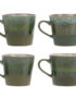 Grass Green 70's inspired Cups