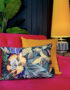 Love Frankie in bloom velvet bolster cushion