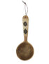 Mango Wooden Serving Spoon With Patterned Cane Handle