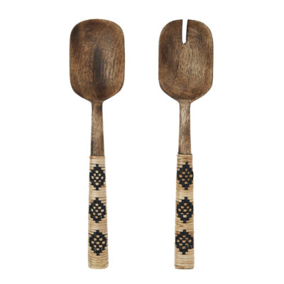 Mango Wood Salad Servers Set