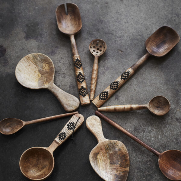 Mango Wood Salad Servers and Spoons Utensils