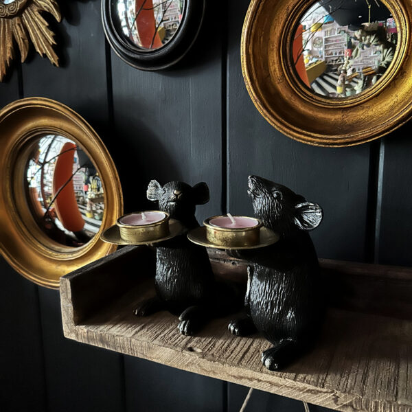 Love Frankie gold convex mirrors