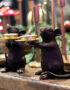 Love Frankie black mouse candle holder