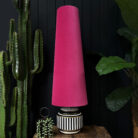 Love Frankie raspberry velvet cone lampshade