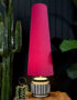 love-frankie-raspberry-velvet-cone-lampshade