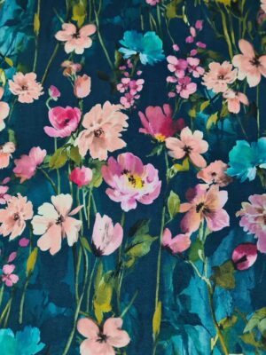 Hazy Meadow Kingfisher Velvet