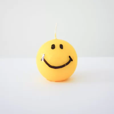 Large Smiley Candle