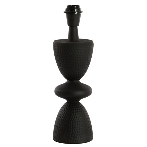 Medium 70's Inspired Hammered Metal Base in Black