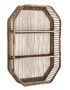 Rectangular Boho Rattan Shelf