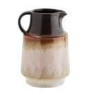 Walnut and Rose Stoneware Jug
