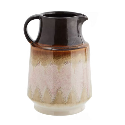 Walnut and Rose Stoneware Jug