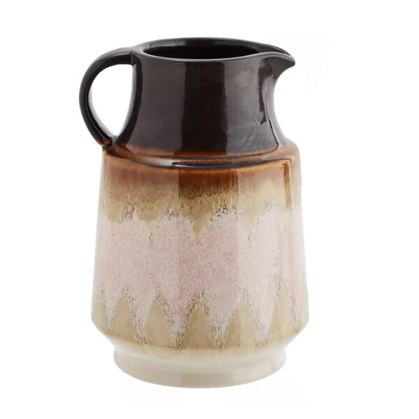 Walnut and Rose Stoneware Jug