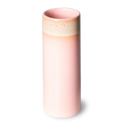 70s Inspired Ceramic Vase - Blush
