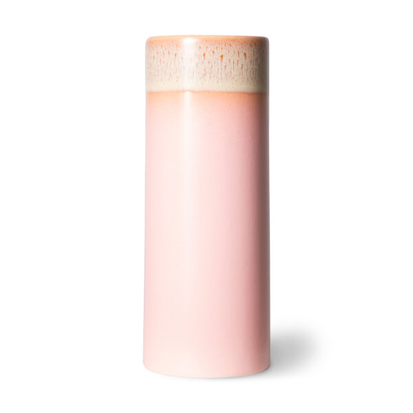 70s Inspired Ceramic Vase - Blush